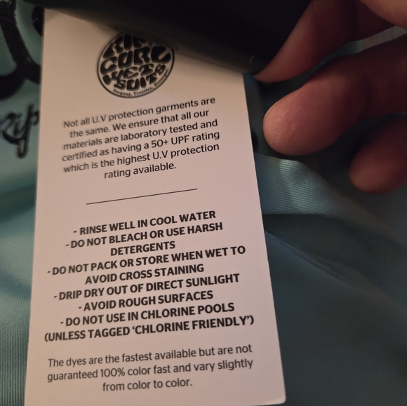 Rip Curl Hawaii Relaxed Fit Swim Shirt Rash Guard UPF 50+ Sz Med - Picture 12 of 13